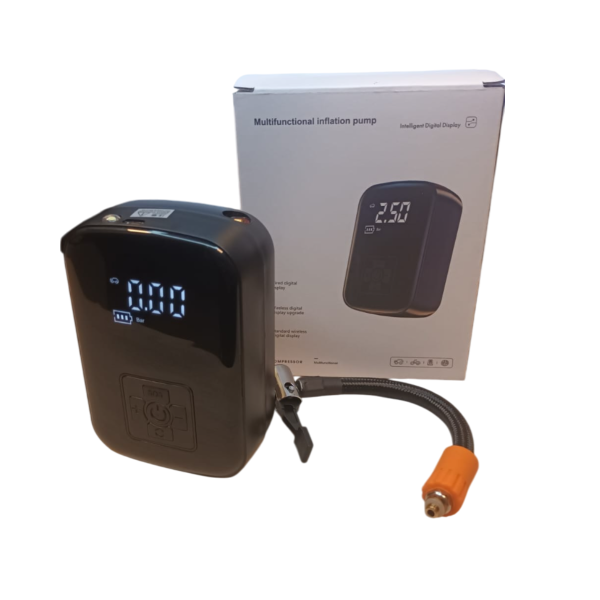 Inflador Eléctrico Inalámbrico, Modo Auto, Bicicleta, Moto - Imagen 3