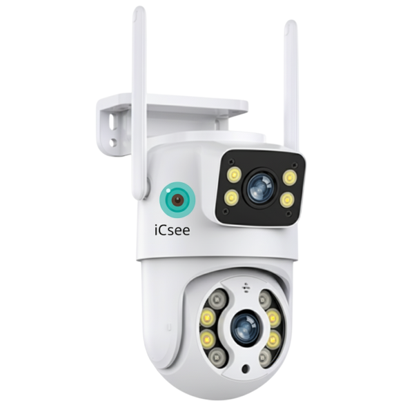 Camara Domo Exterior Doble Lente Icsee KIT X3 - Imagen 2