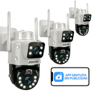 Kit 3 Cámara Doble Lente Jortan