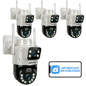 Kit 4 Cámara Doble Lente Jortan