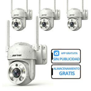 CÁMARA DOMO EXTERIOR/INTERIOR 8160 JORTAN KIT X4